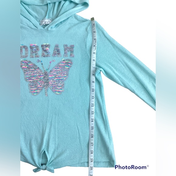 Btween sweater bundle girls 10 | blue pink flip sequin butterfly unicorn winter - Picture 7 of 12